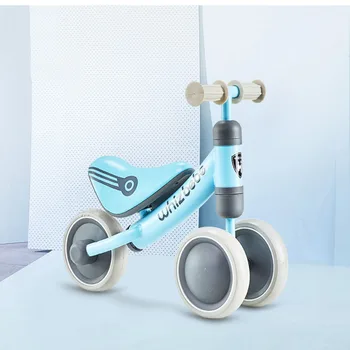 

10 Inch Three-wheel Mute Tire Adjustable Seat Car Stable Body Slide Help Child Toddler Balance Bike for One Year Old Baby Gift
