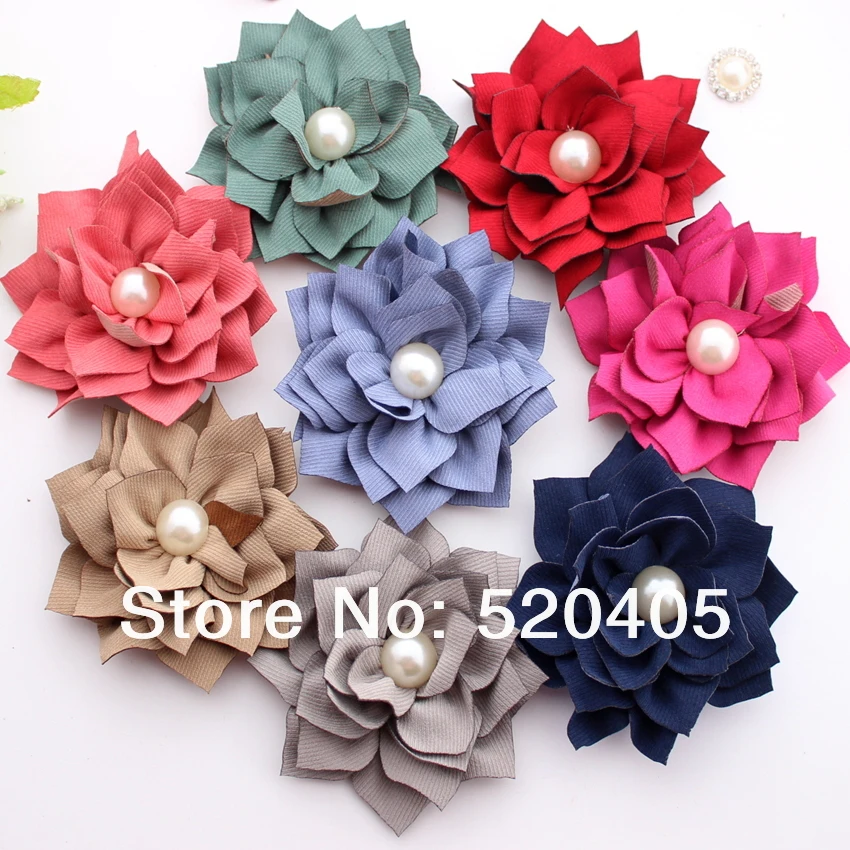 Mode Neue Korea Blumen Für Haarband Kanzashi Stoff Blumen