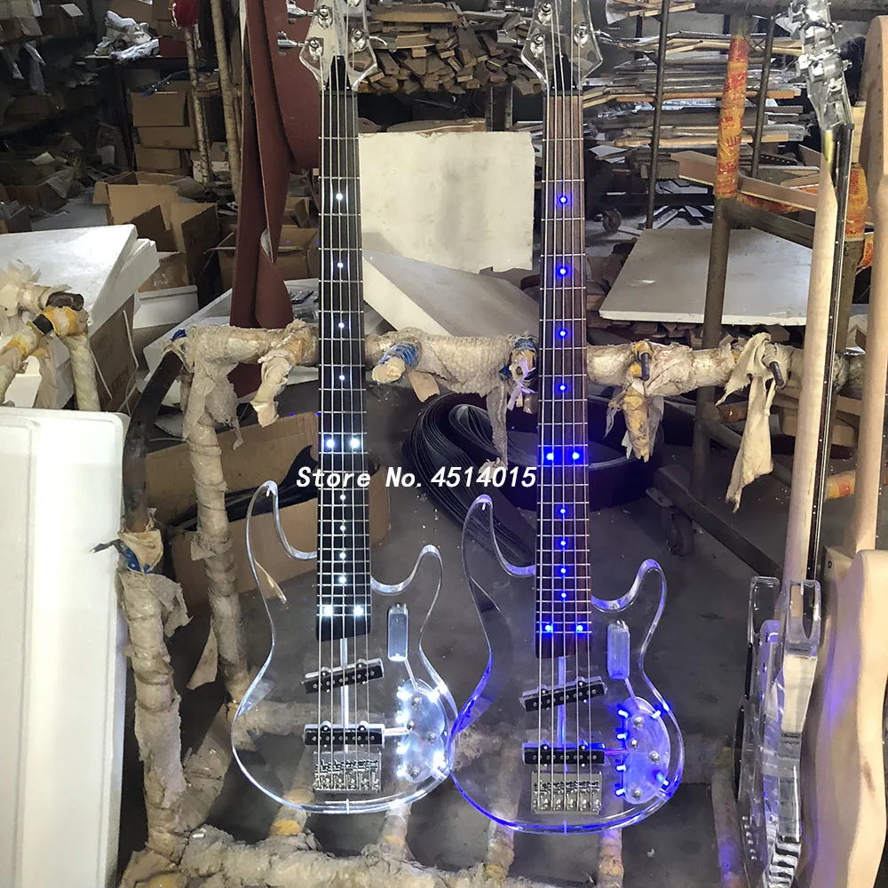

High quality electric bass, yin and yang bass, butterfly bass, black accessories, all guitars can be customized