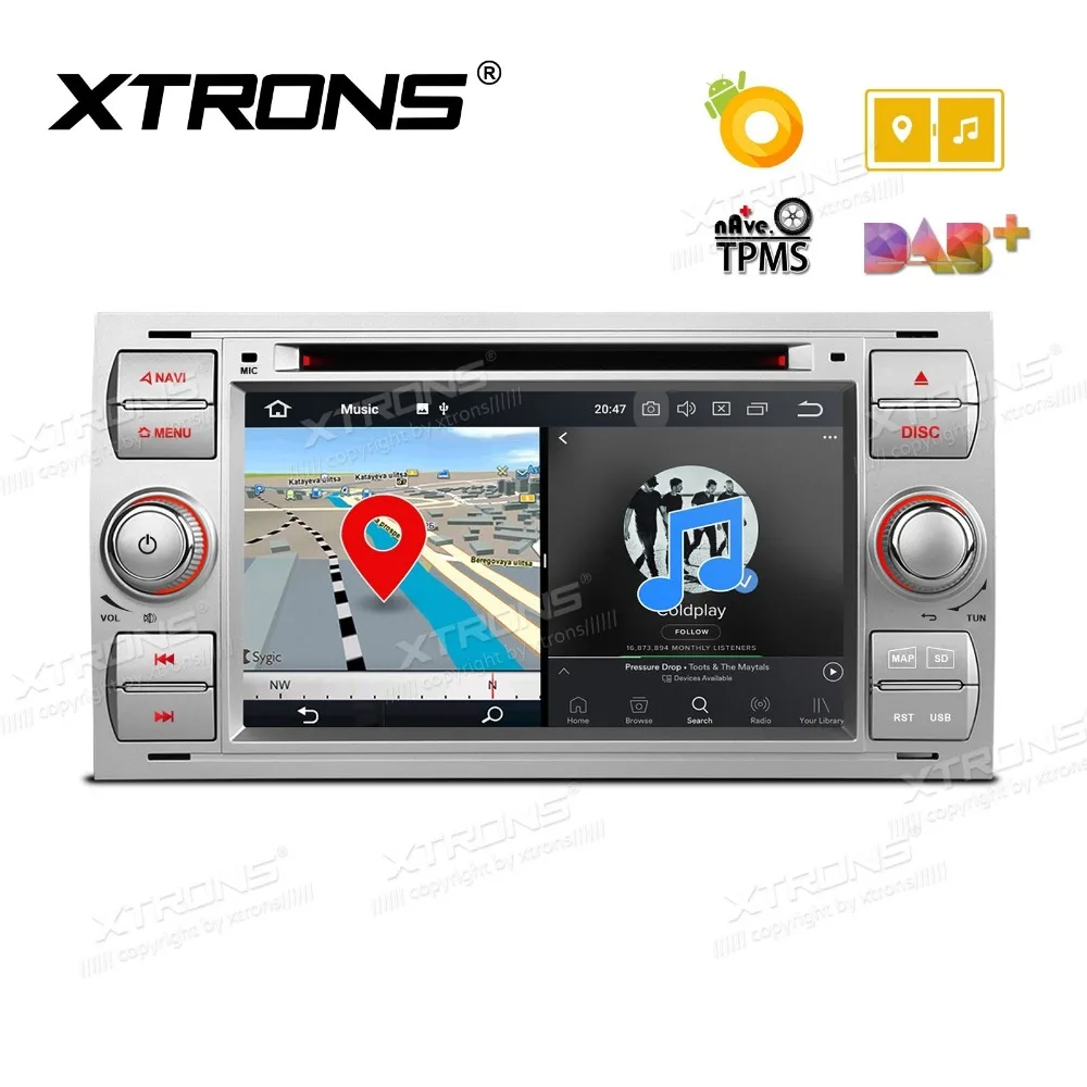 Best 7" Android 8.0 Oreo OS Car DVD Multimedia Navigation GPS Radio for Ford Focus 2005-2007 & C-Max 2005-2007 & Connect 2007-2009 1