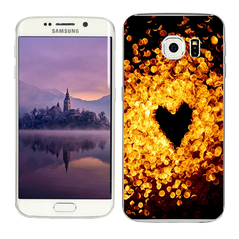 Чехол для Samsung S6 Edge мягкий ТПУ чехол накладка с рисунком Galaxy edge силиконовый G925