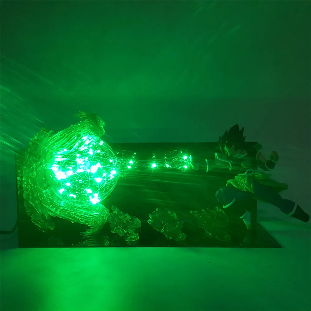 

Dragon Ball Broly Figure Diy Night Light LED Dragon Ball Super Saiyan Broli Desk Lamp Dragon Ball Z Ultimate Soldier Broly Lamp