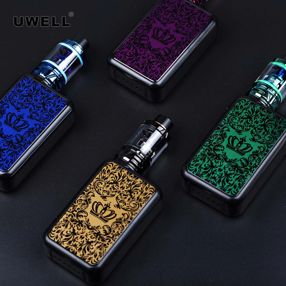 Оригинальный вейп Uwell Crown 4 Kit с баком 2 мл боксмод 200 Вт вапорайзер больших облаков