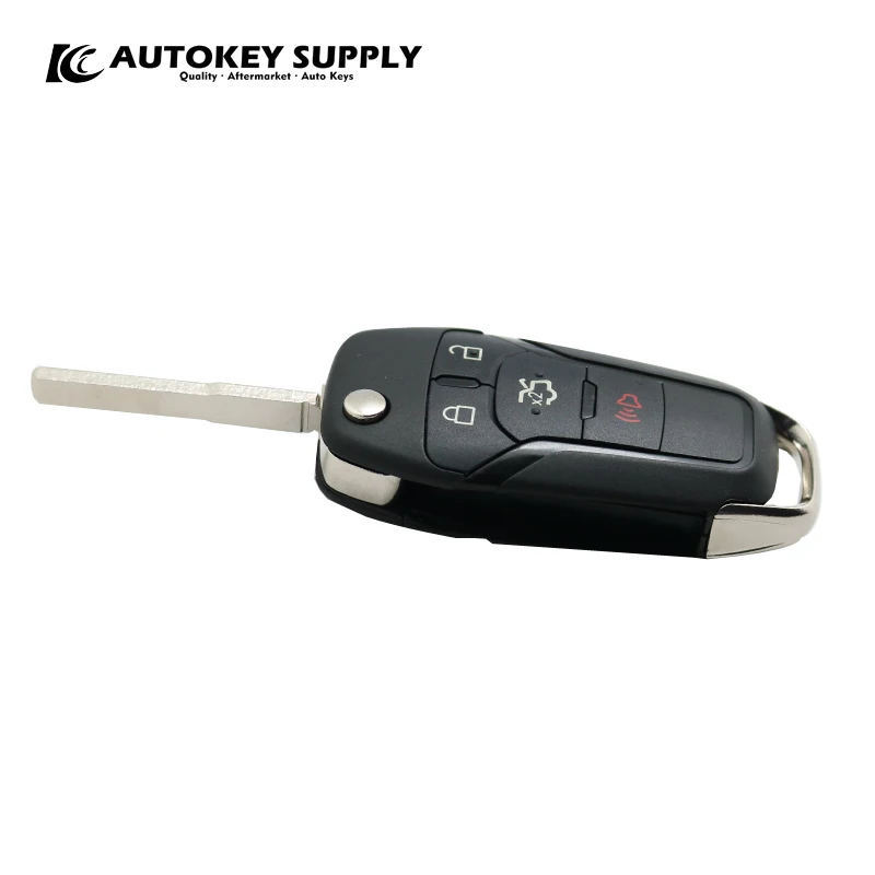 Автомобильный-Стайлинг для 2013- Ford Fusion remote flip key 3+ 1 4 кнопки 315 МГц FCCID: N5F-AO8TAA(чип hitag 49 чип) Автомобильный ключ. AKFDC417