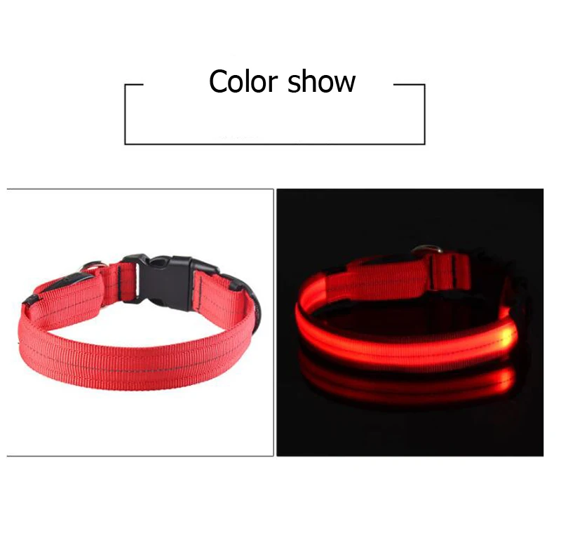Pet USB Charging Collar LED Light Night Anti-lost Anti-car accident Charging Dog Collars Pet Luminous Safety Supplies            (11)