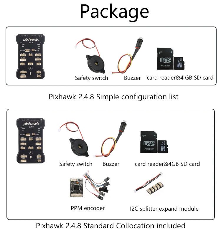 Pixhawk PX4 PIX 2.4.8 32 бит Контроллер полета Автопилот с 4G SD переключатель безопасности зуммер PPM IEC демпфирующая пластина для радиоуправляемого квадрокоптера