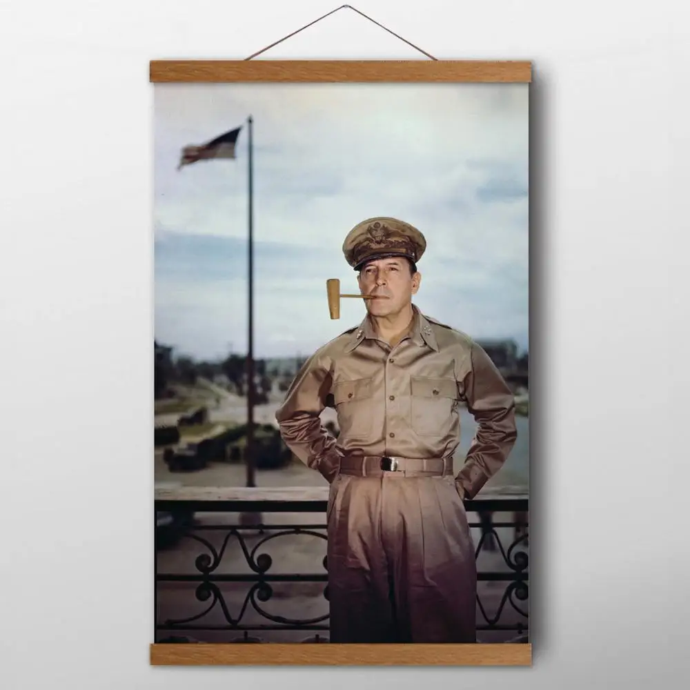 Douglas McArthur military World War II Classic Picture Posters and Prints Canvas Art Scrolls paintings For Living Room Decor | Дом и сад