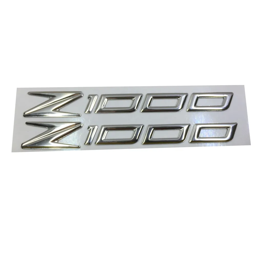Emblema da Motocicleta Logotipo para Kawasaki Chrome Emblema Decalque Tanque Roda Z1000 Adesivo 3d 2 Chrome emblema da motocicleta emblema decalque 3d