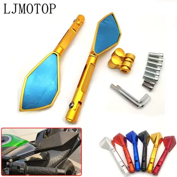 

CNC Motorcycle Mirrors Moto Rearview Mirrors Side Mirrors accessories For KAWASAKI W800 Cafe ZRX1100 ZRX1100 ZX1100 ZX7R ZX9