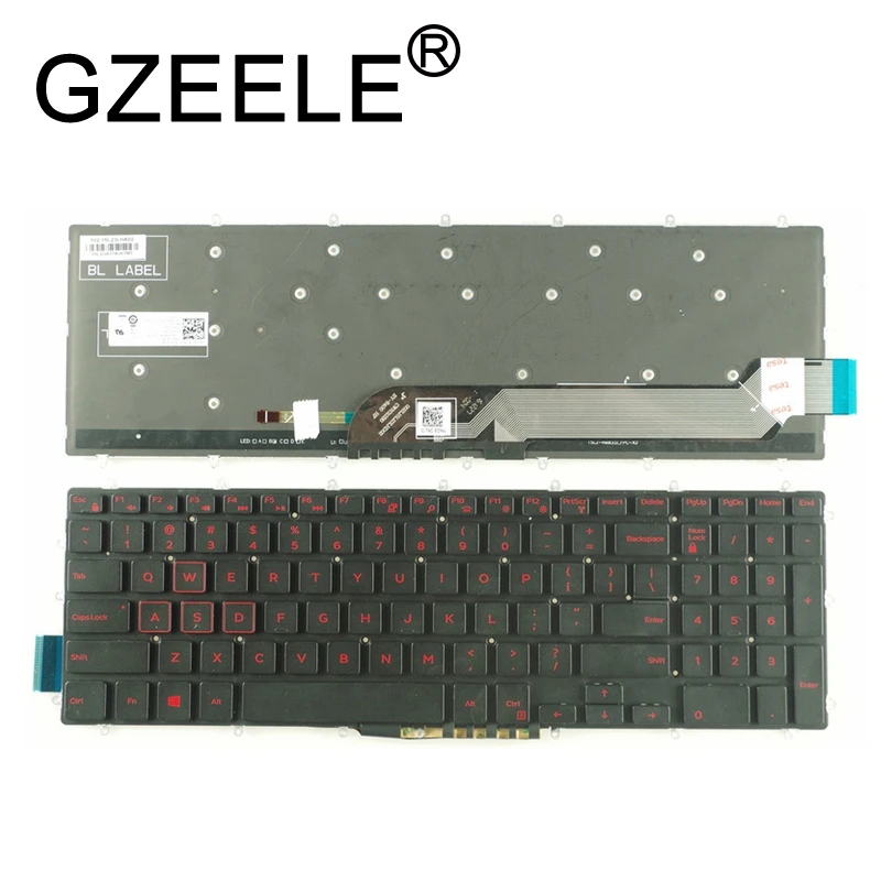 

GZEELE New US English backlight keyboard for DELL VOSTRO 15 7566 5567 7567 5665 15-7000 Laptop backlit Keyboard Black