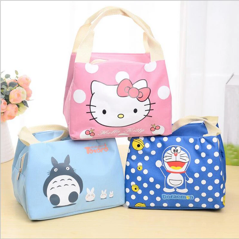 Fashion Portable Cartoon Cat Thermal Cooler Insulated Waterproof font b Lunch b font Carry Storage Picnic