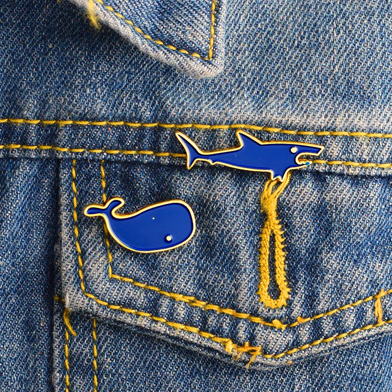 

Shark and Whale Pin Brooches for Men Girl Brooch enamel pin Brooch Accessories for Backpack Hats Cute Tiny Collar Lapel Jewelry