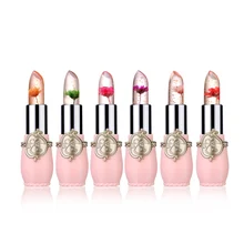 1 предмет модные популярный цветок Желейная помада прозрачный магия Температура изменить Цвет помада увлажнитель длительного действия