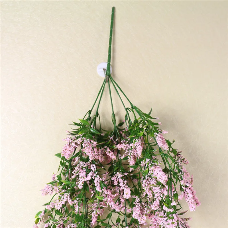 Real Touch Artificial Wall Hanging Plant Artificial Pine lavender Home Decor Balcony Decorattion Flower Basket Accessories Real Touch Artificial Wall Hanging Plant Artificial Pine lavender Home Decor Balcony Decorattion Flower Basket Accessories