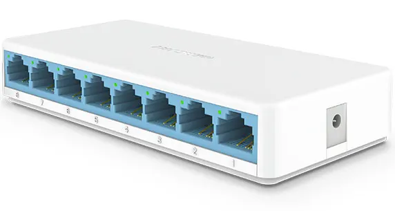 네트워크 이더넷 스위치, 미니 8 포트 데스크탑 이더넷 네트워크 스위치, 10/100Mbps LAN 허브, 소형, 플러그 앤 플레이, 고속 스위처