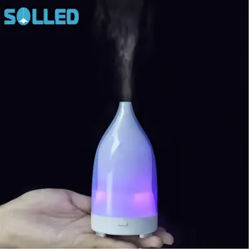 

SOLLED Mini Ultrasonic USB Humidifier Aroma Diffuser Colourful Night Light Gift Decoration for Home Office