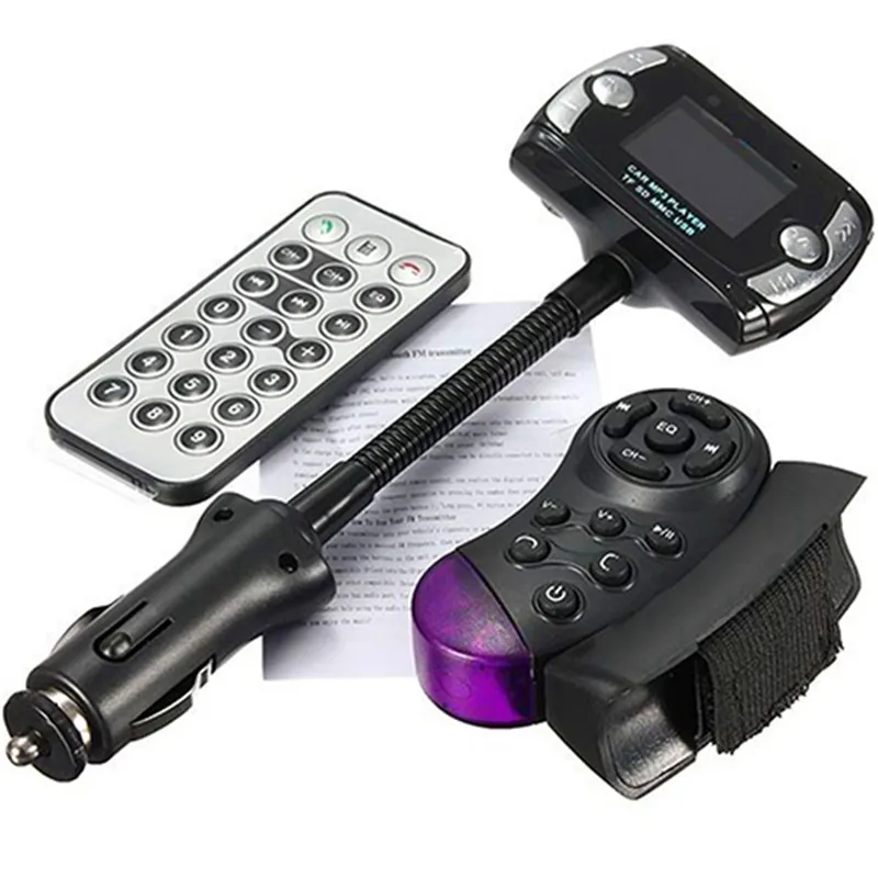 Car Kit Wireless Bluetooth FM Transmitter MP3 Player USB SD LCD Remote Handsfree 9WRV