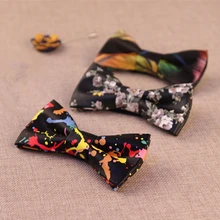 Красочные жизни 20 цветов Новая мода PU кожаный мужской галстук-бабочка двухслойный галстук-бабочка для мужчин свадебный жених Gravata бабочка галстук