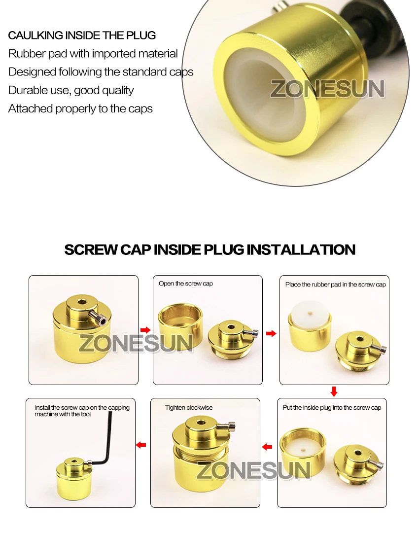 Zonesun pequeno manual handheld plástico bolsa de
