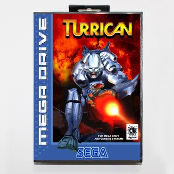 

Turrican 16 bit SEGA MD Game Card With Retail Box For Sega Mega Drive For Genesis