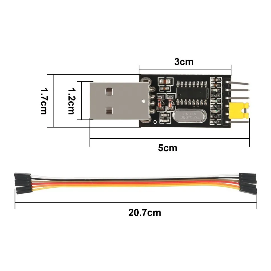 1 шт. USB TTL преобразователь UART модуль CH340G CH340 3 В 5 в переключатель|Интегральные