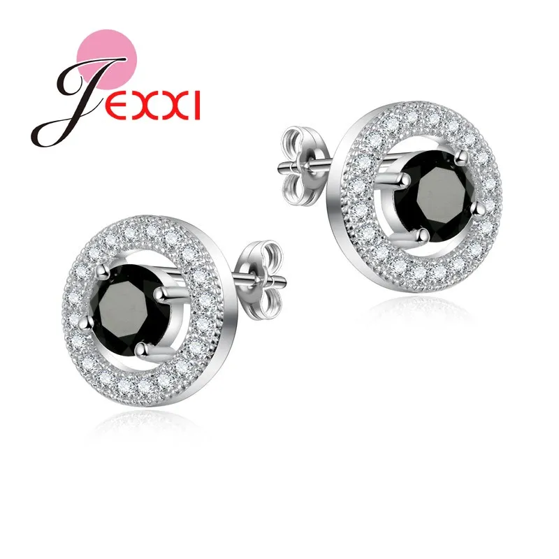 Женские серьги гвоздики из серебра 925 пробы с кристаллами карата|stud earrings|earrings