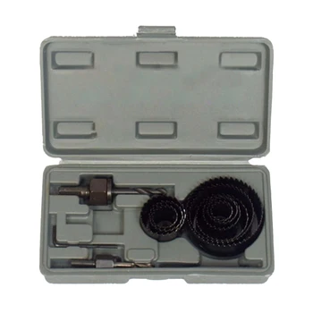 

8pc Down Lights Hole Cutter Saw Holesaw Kit Set Black