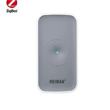 Датчик вибрации Heiman ZigBee для управления стеклянными дверями и окнами с приложением SmartZone