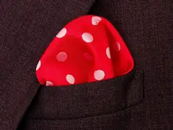 SKng Бесплатная доставка Новый горошек красный, белый платок 100% шелк мужские платок/Вечерние платки/платками