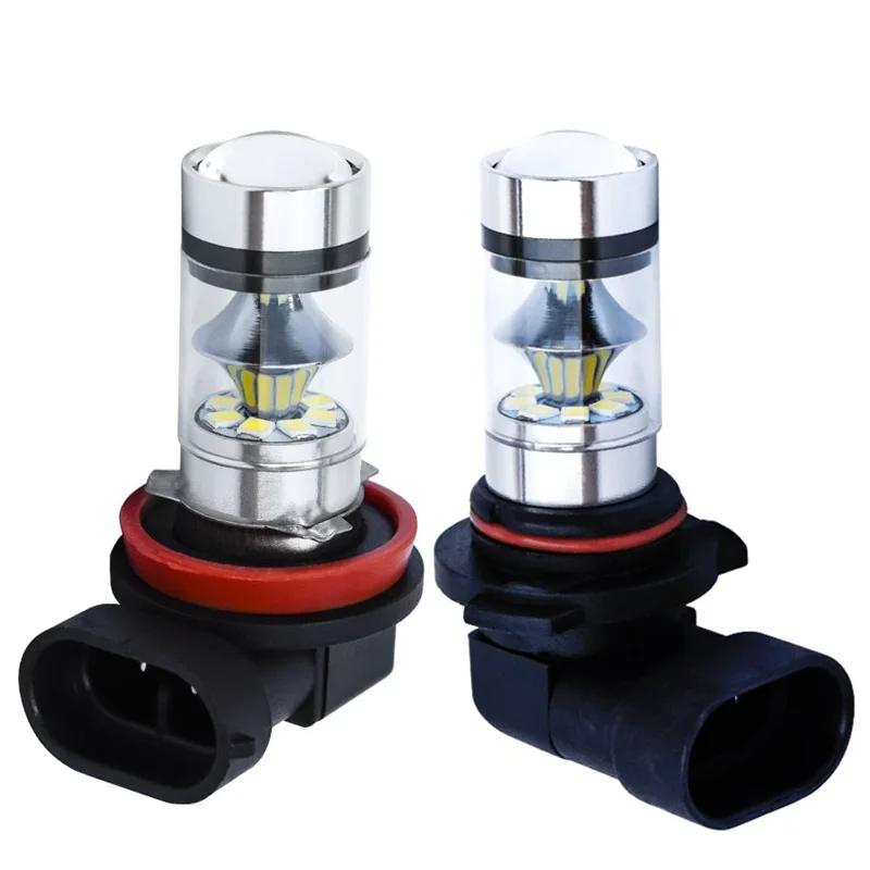

2PCS H11 H8 H9 9006 HB4 1200Lm Super Bright 3030 LED Auto Front Fog Lamp Car Anti Fog Light Driving Bulb White