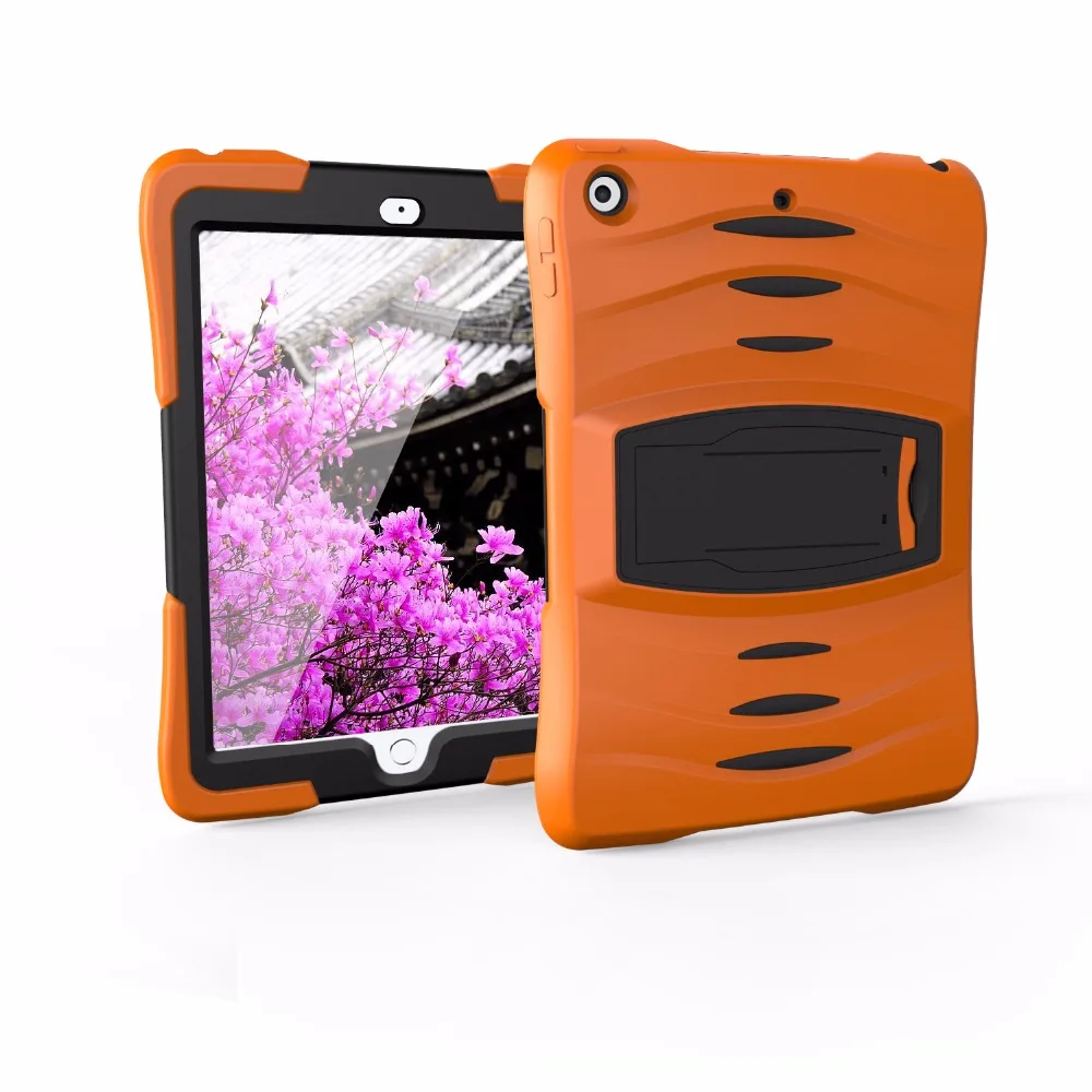 Kickstand/детский чехол для нового iPad 9,7 2017 2018 A1822 A1823 Сверхмощный Усиленный противоударный Гибридный противоударный чехол funda + Pen