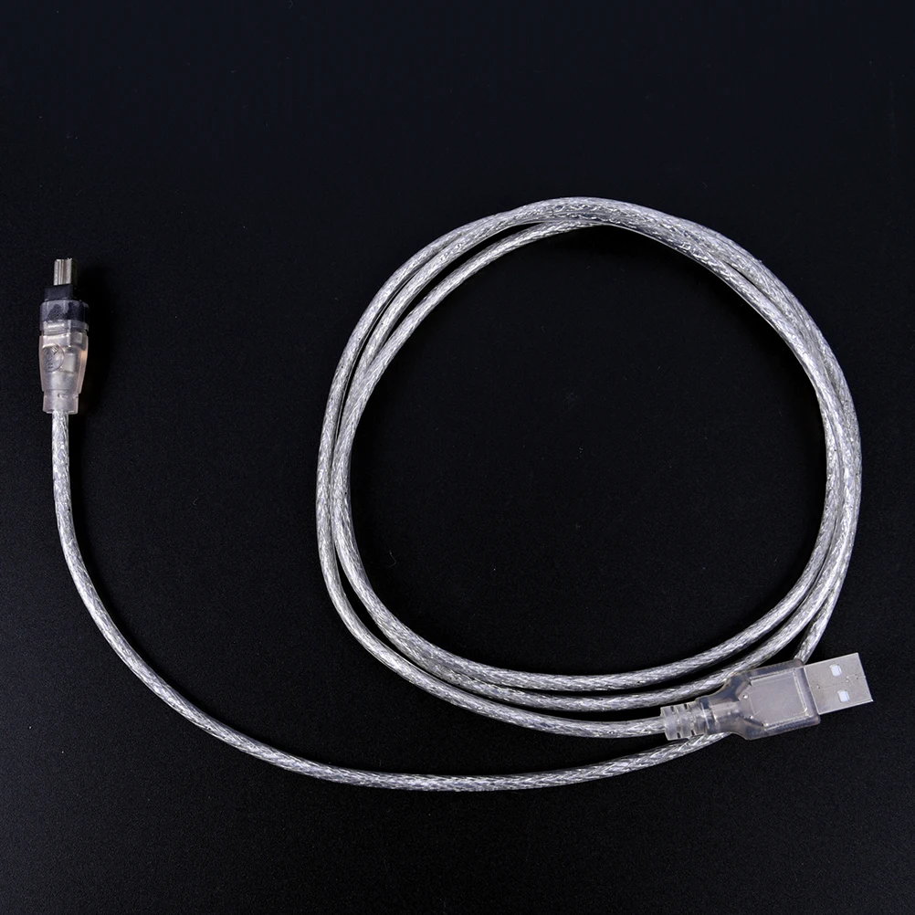 1,2 м 4 фута USB 2,0 Штекерный 4-контактный пожарный провод IEEE 1394 кабель-удлинитель-адаптер с конвертером кабель передачи данных Серебряный высокоскоростной