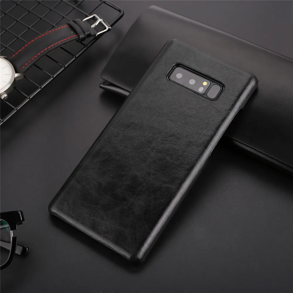 

Luxury brand TIMECAT genuine leather back cover case For samsung Galaxy Note 8 9 phone cases and covers shell