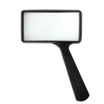 

Handheld Rectangular 5X Magnifier Magnifying Glass Loupe For Reading Jewelry New