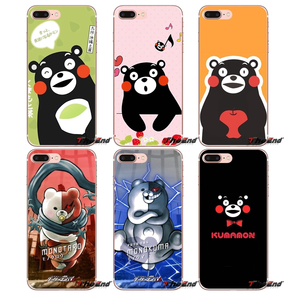 Чехол-сумка из ТПУ Kumamon Danganronpa Monokuma для Samsung Galaxy S2 S3 S4 S5 MINI S6 S7 edge S8 S9 Plus Note 2 3 4 5 8 Coque