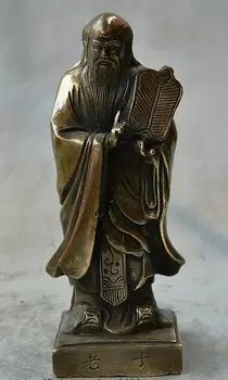 

Chinese Bronze Copper Lao-tzu Thinker Philosopher Writer Historian People Statue