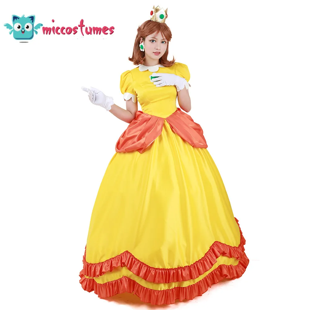 

Princess Daisy Cosplay Costume Woman Dress