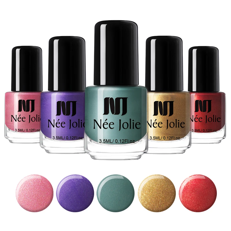 

NEE JOLIE 3.5ml Colorful Nail Polish Shining Magnetic Effect Nail Art Polish Varnish Nail DIY Beauty Design Decorations