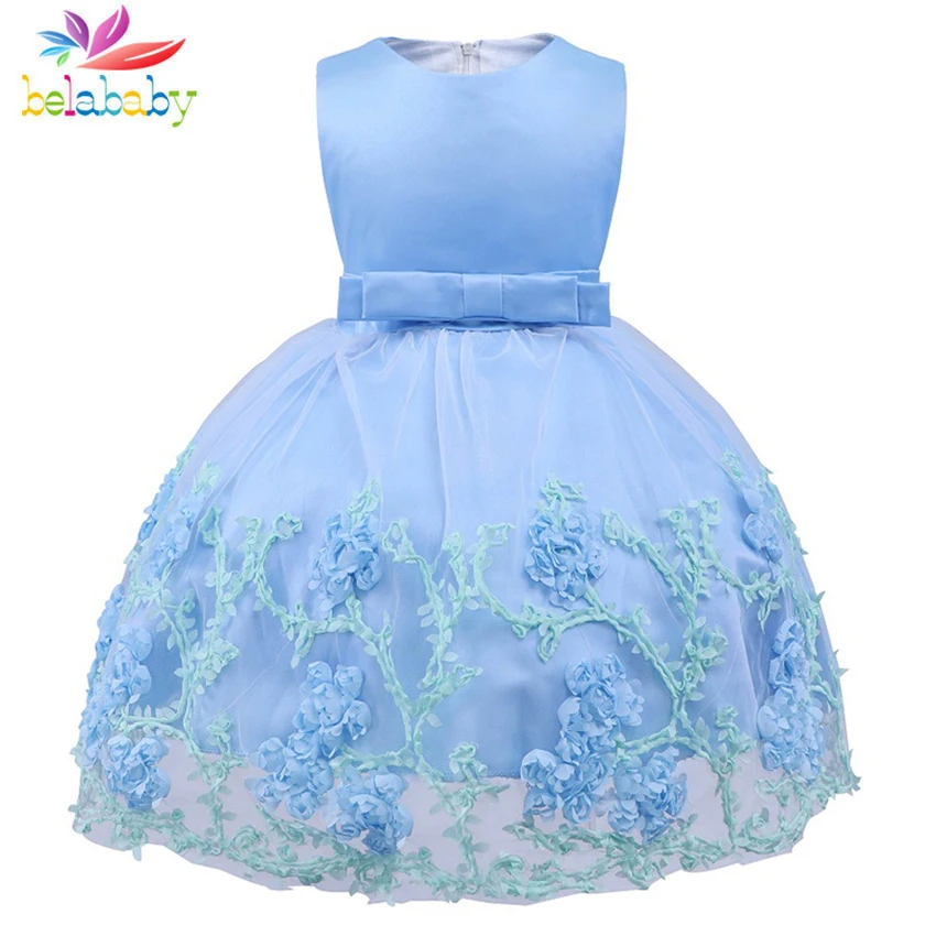 Belababy Summer Dress For Girls 2018 New Children