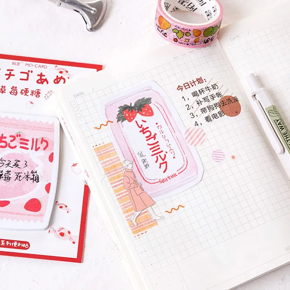 Лидер продаж 30 простыни детские милые клубника Dirnk memo pad DIY наклейки Kawaii закрепленный блокнот обувь для девочек Подарки школы офис питания