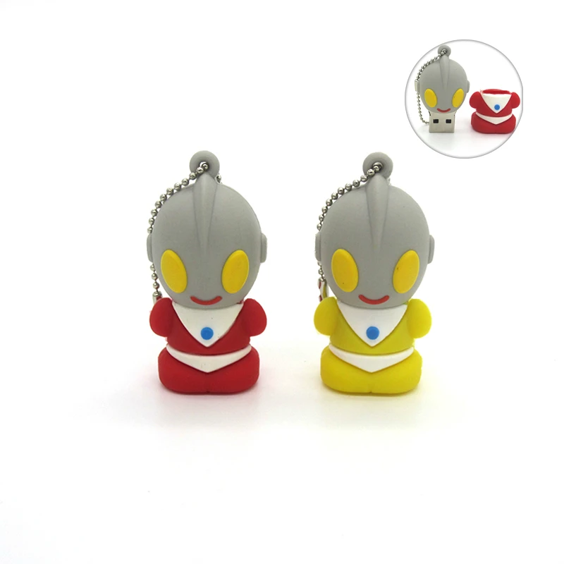 

Best Gift superhero cartoon Ultraman Man pendrive 4G 8G 16G 32G 64G Usb 2.0 Usb flash drive Popular U Disk memory stick