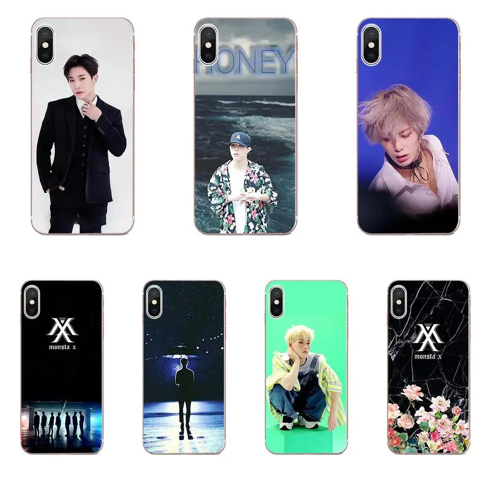 Monsta X Kpop Мальчик мягкий оригинальный для HTC 530 626 628 630 816 820 One A9 M7 M8 M9 M10 E9 Plus U11 Moto G G2 G3 G4