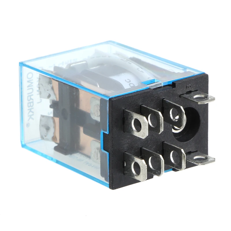 LY2NJ промежуточное реле MY4N J AC 220 В DC 12 10A DPDT 8 контактов 2NO 2NF с базой|intermediate relay|relay 220v
