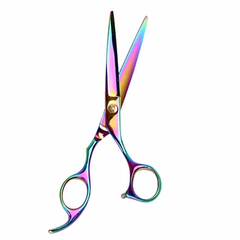 

6.0 Sale color Japan Teflon scissors Cheap Hairdressing scissors Hairdressing thinning hairdressing shavers haircut