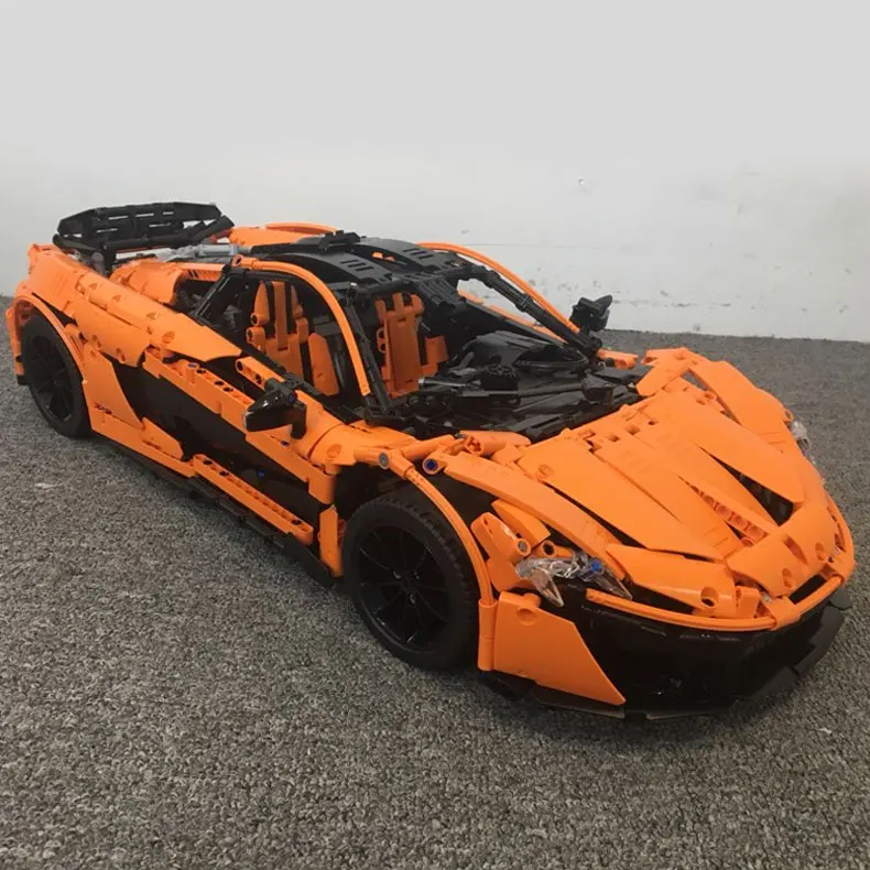 

New Technic The Orange Super Racing Car Building Blocks Toys Compatible With Legoings