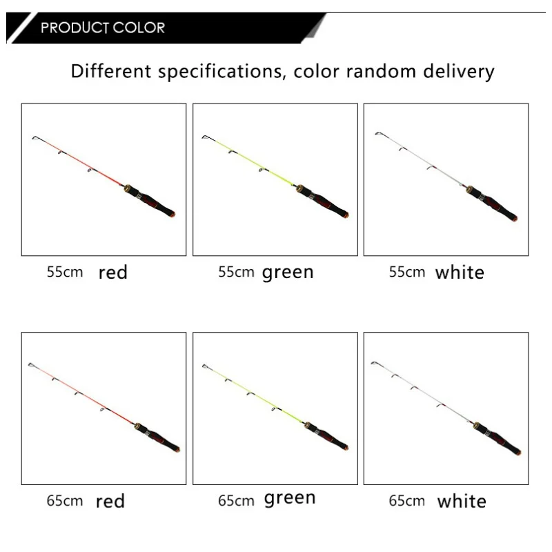 55/65 см зимние съемные Ice удочки рыболовные катушки на выбор Удочка Combo ручка полюс Рыболовные снасти надворный рыболовный мнструмент