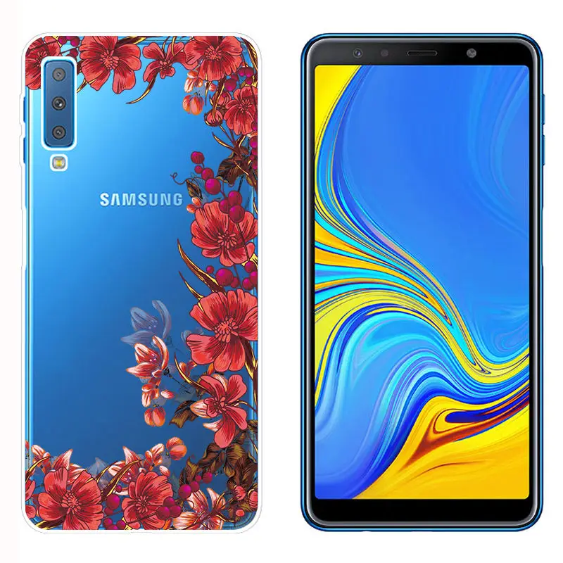 Soft TPU Fundas for Samsung A750 Smart Back Phone Cover for A6 A8 Plus 2018 Galaxy A9 2018 Clear Silicone Case for A520 A7 2018 (5)