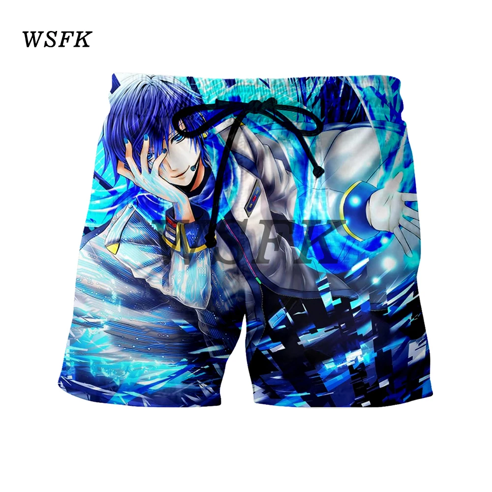 WSFK летние мужские пляжные короткие повседневные шорты с принтом мужские модные стильные мужские короткие пляжные шорты большого размера
