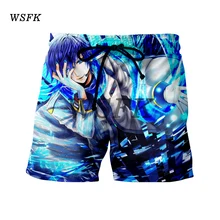 WSFK летние мужские пляжные короткие повседневные шорты с принтом мужские модные стильные мужские короткие пляжные шорты большого размера