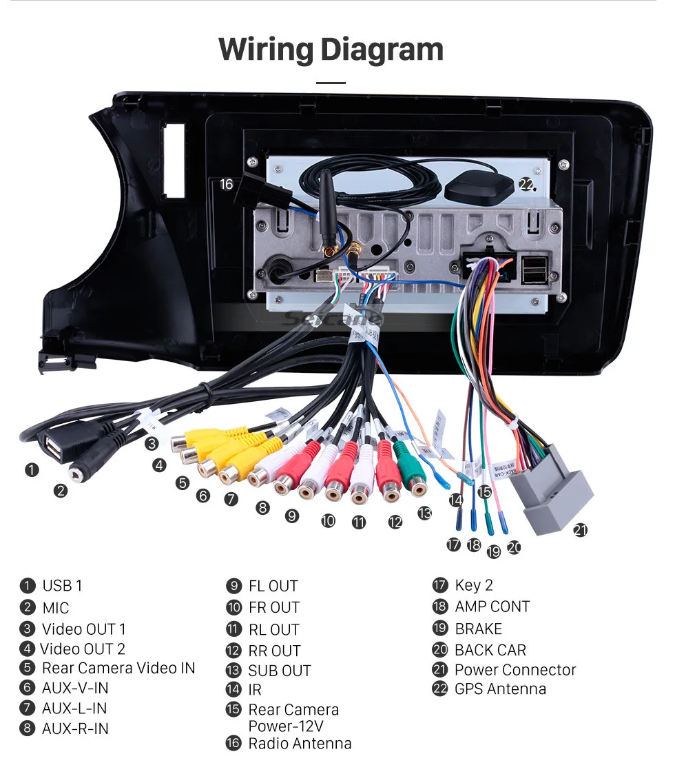 Top Seicane Touchscreen GPS Car Radio For 2014 2015 2016 2017 HONDA CITY Android 8.1/8.0 10.1" 1Din Wifi Multimedia Player 23